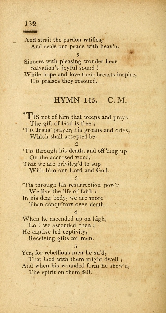 Psalms, Hymns and Spiritual Songs: selected and designed for the use of  the church universal, in public and private devotion; with an appendix, containing the original hymns omitted in the last ed. page 134