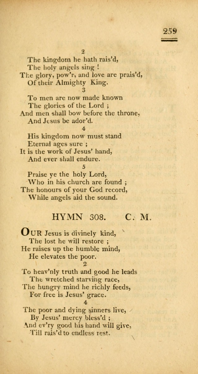 Psalms, Hymns and Spiritual Songs: selected and designed for the use of  the church universal, in public and private devotion; with an appendix, containing the original hymns omitted in the last ed. page 261