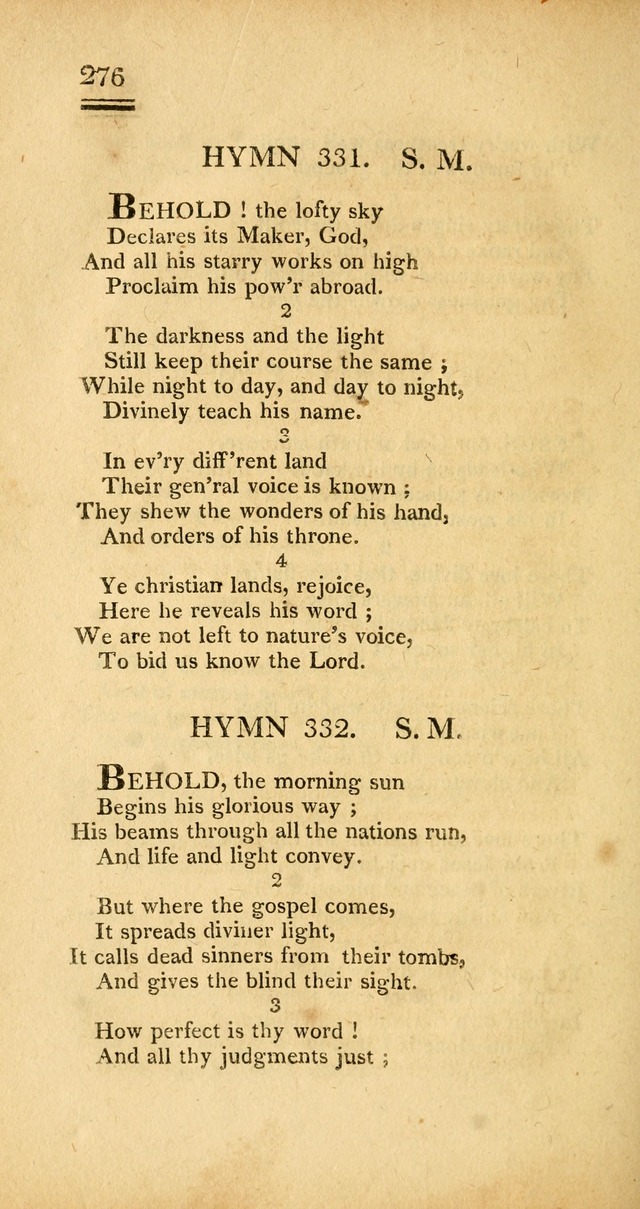 Psalms, Hymns and Spiritual Songs: selected and designed for the use of  the church universal, in public and private devotion; with an appendix, containing the original hymns omitted in the last ed. page 278