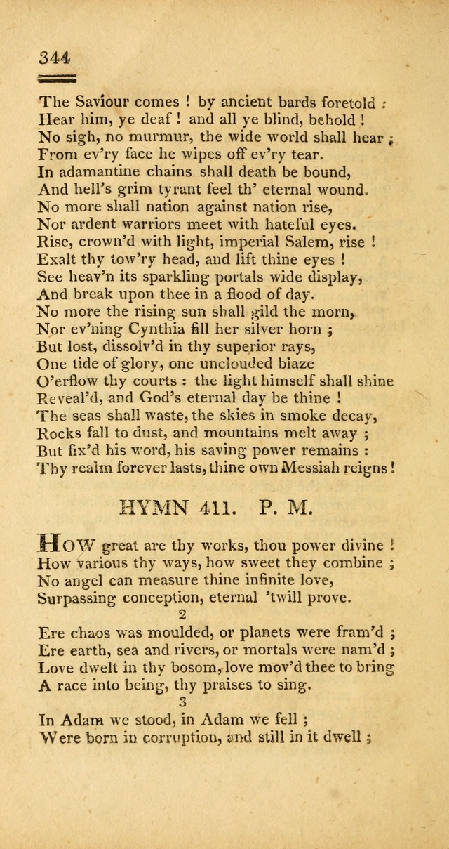 Psalms, Hymns and Spiritual Songs: selected and designed for the use of  the church universal, in public and private devotion; with an appendix, containing the original hymns omitted in the last ed. page 346