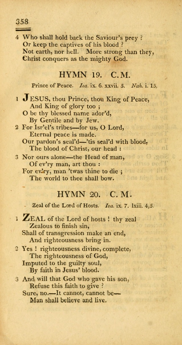 Psalms, Hymns and Spiritual Songs: selected and designed for the use of  the church universal, in public and private devotion; with an appendix, containing the original hymns omitted in the last ed. page 360