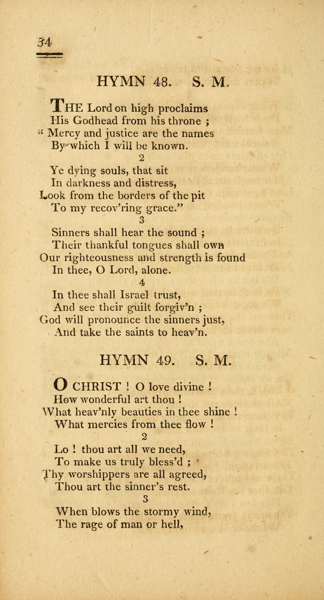 Psalms, Hymns and Spiritual Songs: selected and designed for the use of  the church universal, in public and private devotion; with an appendix, containing the original hymns omitted in the last ed. page 54