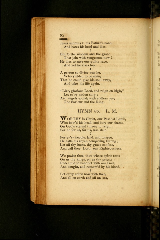 Psalms, Hymns and Spiritual Songs: selected and designed for the use of  the church universal, in public and private devotion; with an appendix, containing the original hymns omitted in the last ed. page 94
