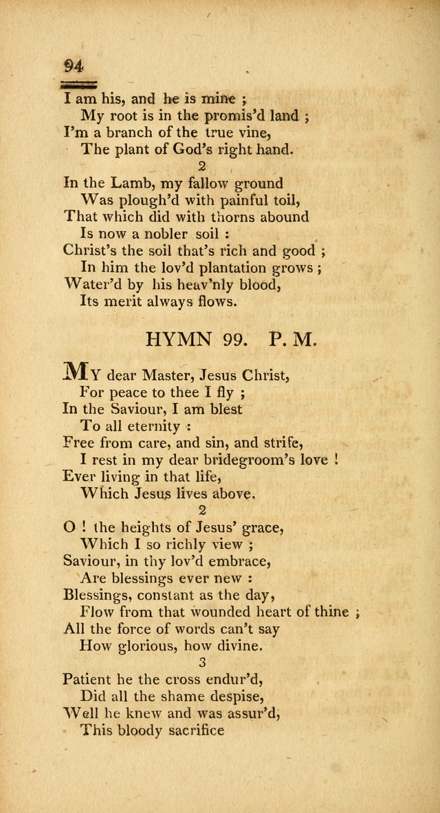 Psalms, Hymns and Spiritual Songs: selected and designed for the use of  the church universal, in public and private devotion; with an appendix, containing the original hymns omitted in the last ed. page 96