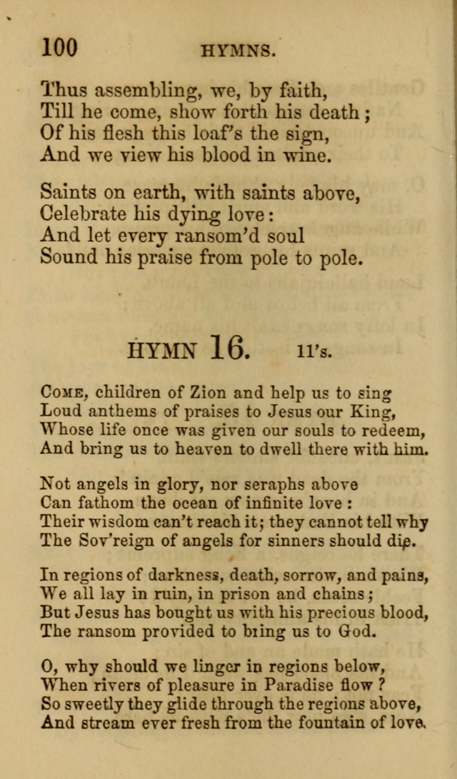 Psalms, Hymns and Spiritual Songs, Original and Selected. (7th ed.) page 100