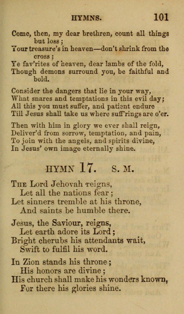 Psalms, Hymns and Spiritual Songs, Original and Selected. (7th ed.) page 101