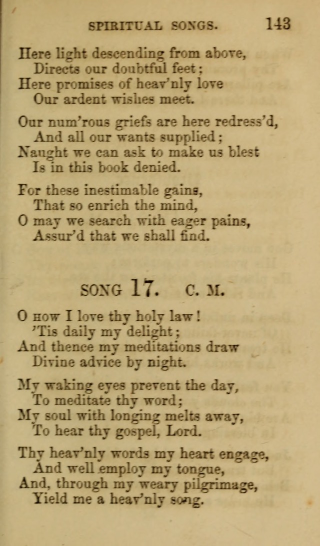 Psalms, Hymns and Spiritual Songs, Original and Selected. (7th ed.) page 143