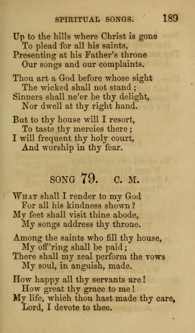 Psalms, Hymns and Spiritual Songs, Original and Selected. (7th ed.) page 189
