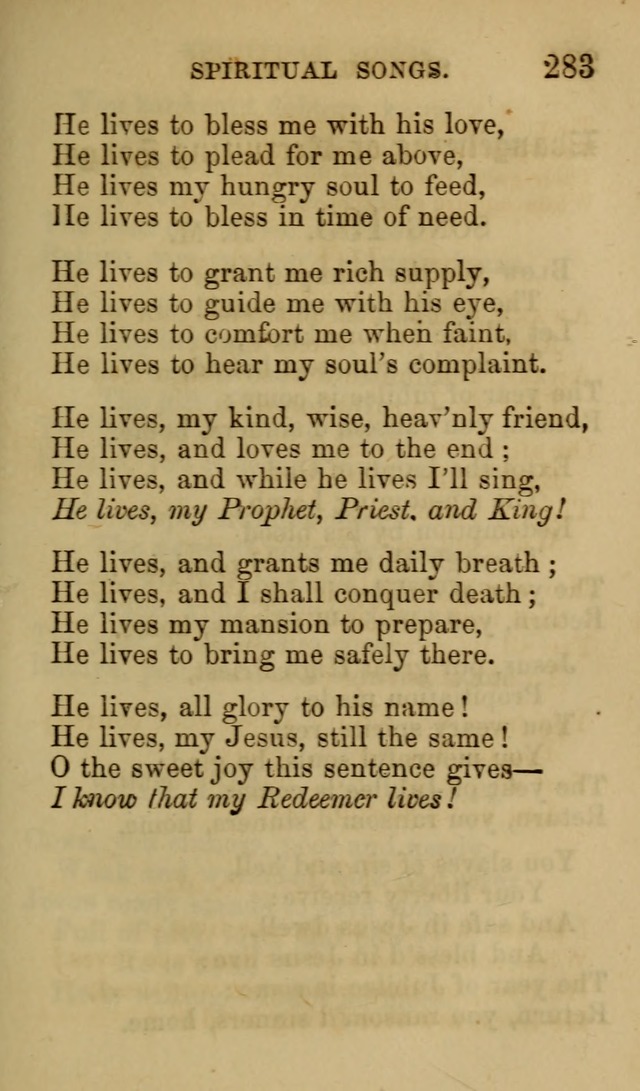 Psalms, Hymns and Spiritual Songs, Original and Selected. (7th ed.) page 283