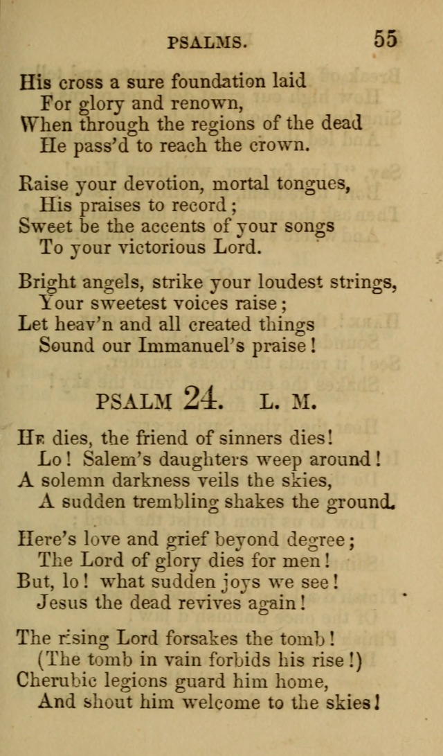 Psalms, Hymns and Spiritual Songs, Original and Selected. (7th ed.) page 55