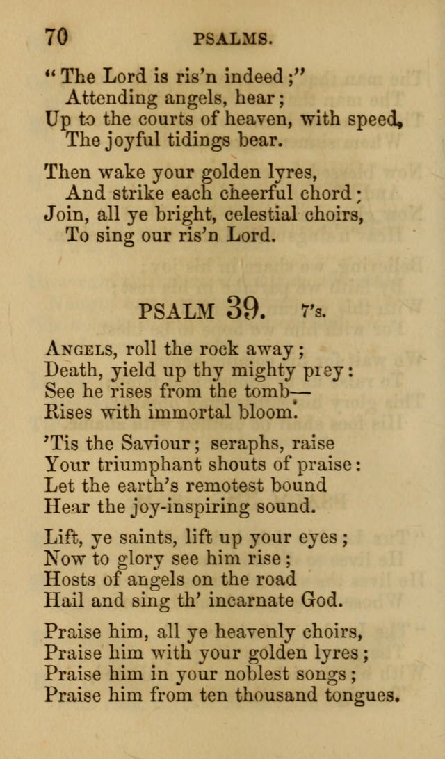 Psalms, Hymns and Spiritual Songs, Original and Selected. (7th ed.) page 70