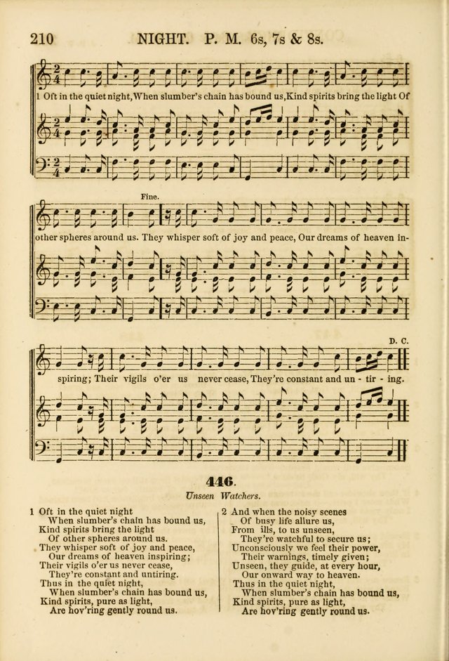 The Psalms of Life: A Compilation of Psalms, Hymns, Chants, Anthems, &c. Embodying the Spiritual, Progressive and Reformatory Sentiment of the Present Age page 210