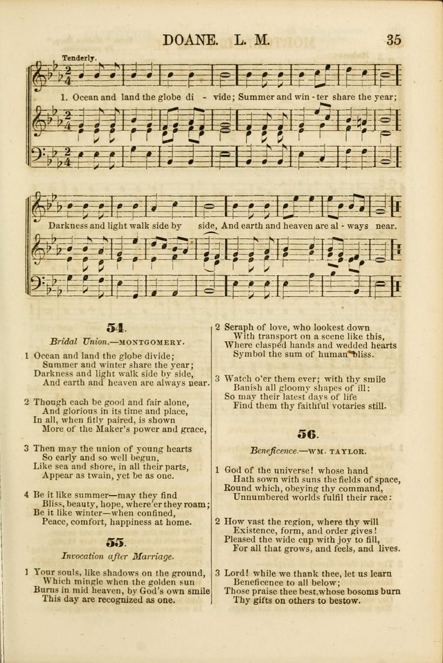 The Psalms of Life: A Compilation of Psalms, Hymns, Chants, Anthems, &c. Embodying the Spiritual, Progressive and Reformatory Sentiment of the Present Age page 35