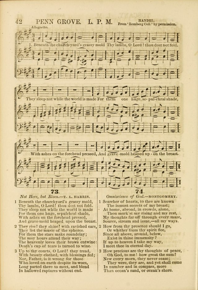 The Psalms of Life: A Compilation of Psalms, Hymns, Chants, Anthems, &c. Embodying the Spiritual, Progressive and Reformatory Sentiment of the Present Age page 42