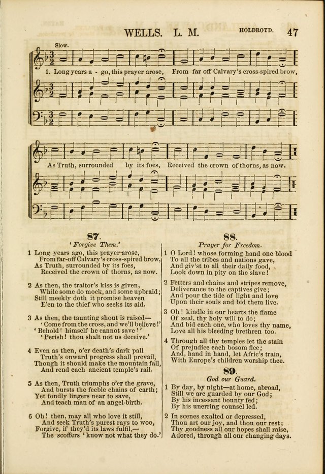 The Psalms of Life: A Compilation of Psalms, Hymns, Chants, Anthems, &c. Embodying the Spiritual, Progressive and Reformatory Sentiment of the Present Age page 47