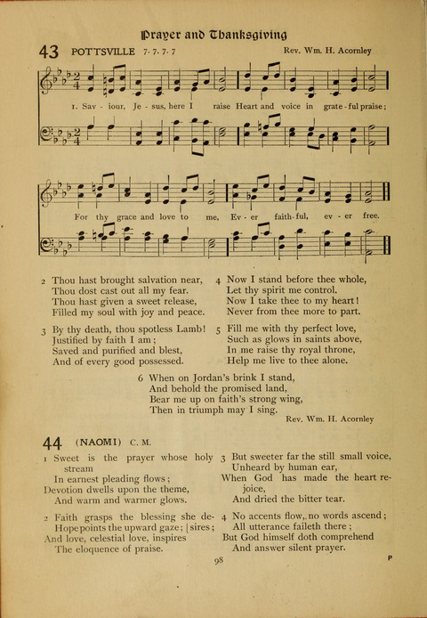 The Primitive Methodist Church Hymnal: containing also selections from scripture for responsive reading page 30