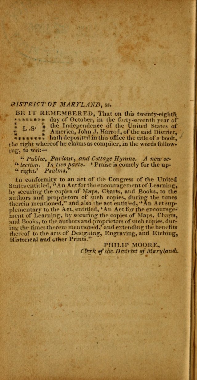 Public, Parlour, and Cottage Hymns. A New Selection page 2
