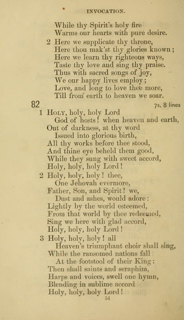 The Presbyterian Hymnal page 54