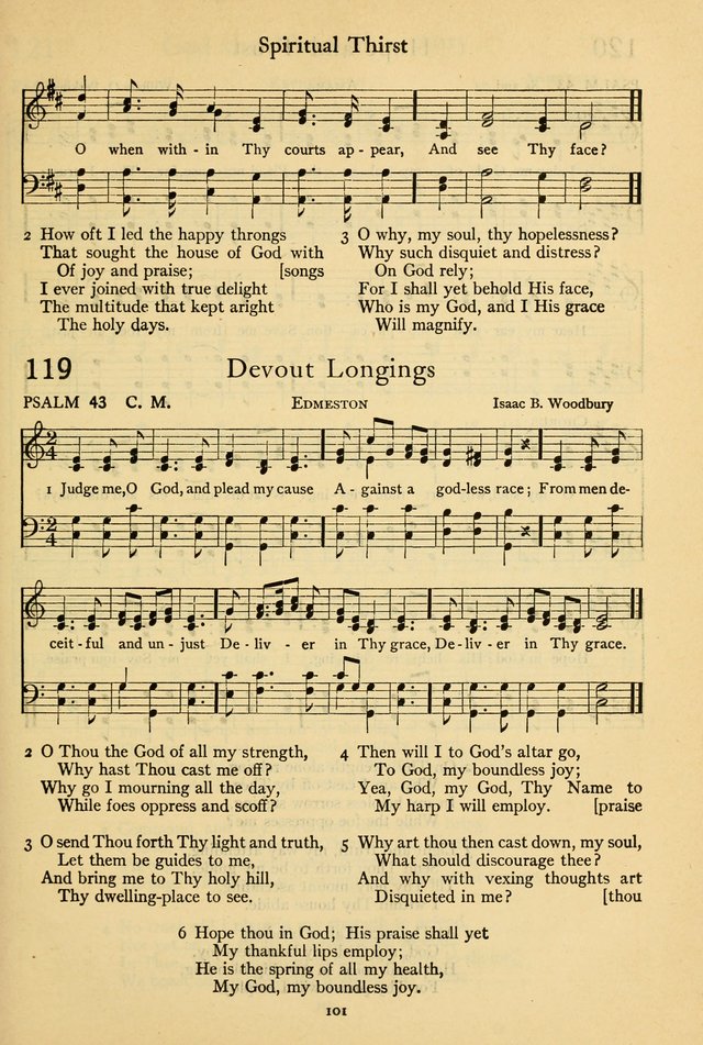 The Psalter: with responsive readings page 101