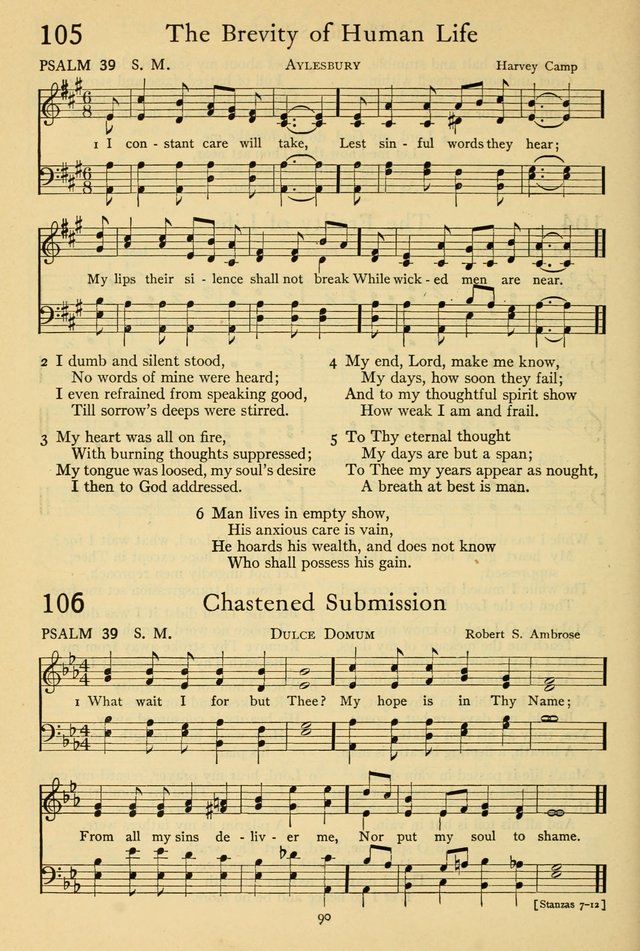 The Psalter: with responsive readings page 90
