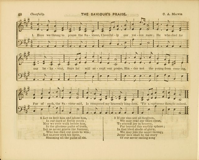 Plymouth Sabbath School Collection: or, Hymns and Tunes page 40