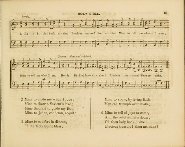 Plymouth Sabbath School Collection: or, Hymns and Tunes page 69