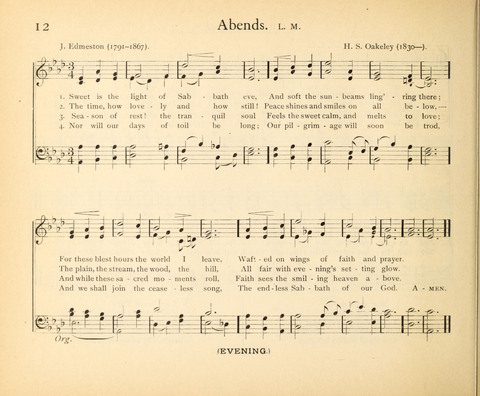 Plymouth Sunday-School Hymnal: for use in schools, prayer-meetings, and missions page 12
