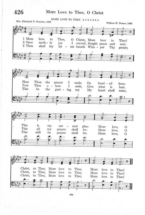 Psalter Hymnal (Red): doctrinal standards and liturgy of the Christian Reformed Church page 484