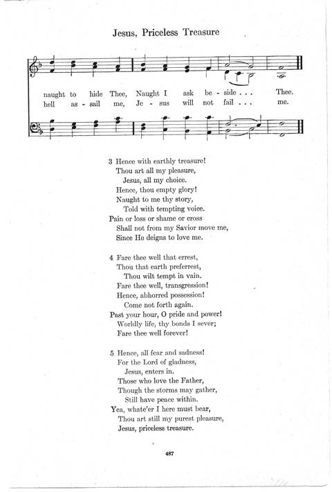 Psalter Hymnal (Red): doctrinal standards and liturgy of the Christian Reformed Church page 487