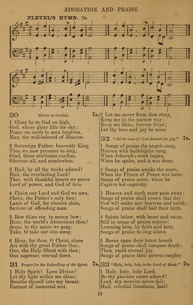 The Reformed Church Hymnal: with tunes page 16