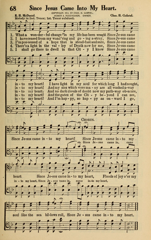 Rodeheaver Collection for Male Voices: One hundred and sixty Quartets and Choruses for men page 63
