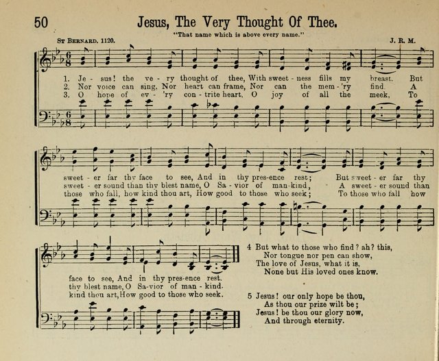 Royal Gems: a new and choice collection of Sunday school songs page 50