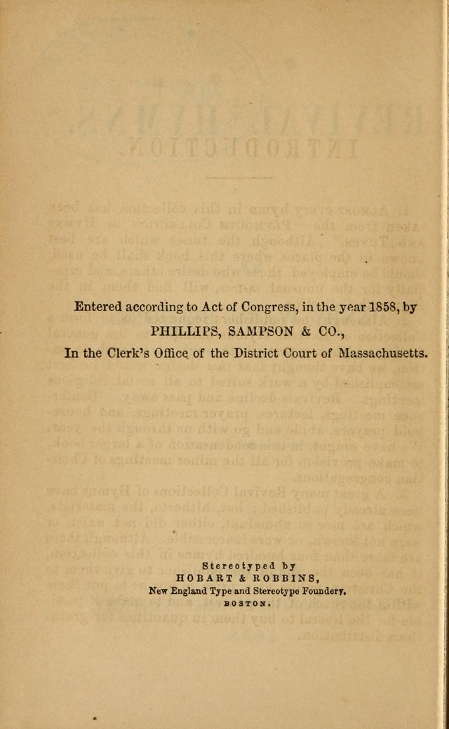 Revival Hymns page viii