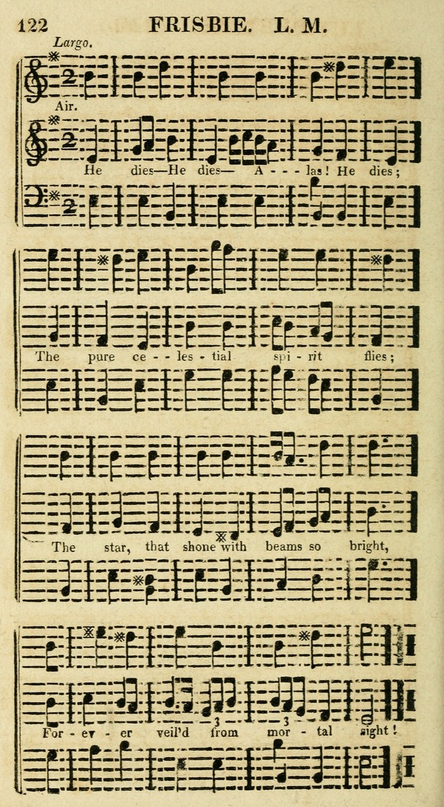 Regular Hymns: on a great variety of evangelical subjects and important occasions: with musical directions, for all the varieties of appropriate expression page 122