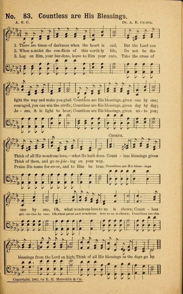 Revival Melodies: containing the popular Welsh tunes used in the great revivail in Wales; also a choice selection of gospel songs specially adapted for evangelistic and devotional meetings  page 75