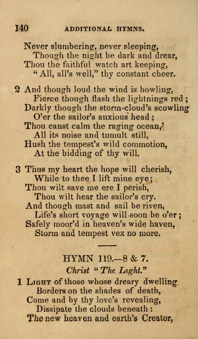 The Religious Songster: being a choice selection of hymns, adapted to the public and private devotions of Christians of all denominations: suitable to be used at missionary, temperance . . . page 144