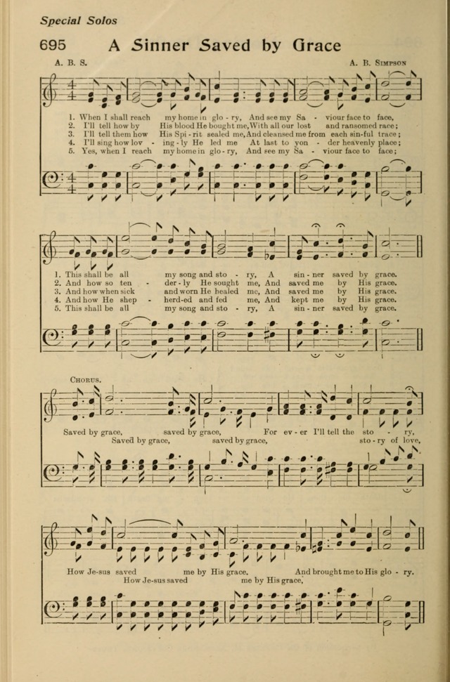 Redemption Songs: a choice collection of 1000 hymns and choruses for evangelistic meetings, solo singers, choirs and the home page 854