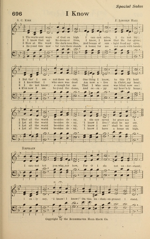 Redemption Songs: a choice collection of 1000 hymns and choruses for evangelistic meetings, solo singers, choirs and the home page 855