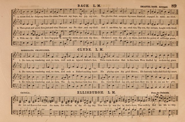 Selah: a collection of psalm and hymn tunes, introits, anthems, chants, motetts, choruses, etc. adapted to the use of classes, private circles, and worship assemblies page 89