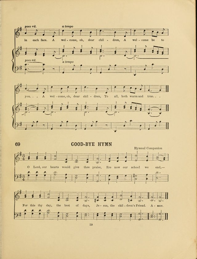 Songs for Little People: for use in Sunday-School, the kindergarten and the home page 61