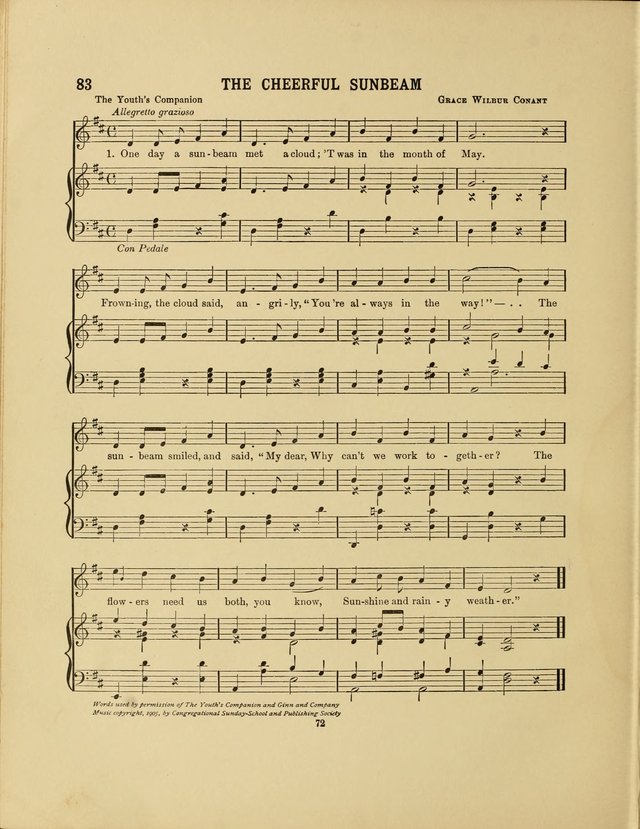 Songs for Little People: for use in Sunday-School, the kindergarten and the home page 74