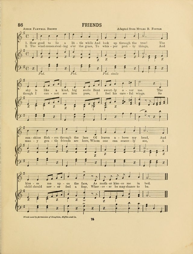Songs for Little People: for use in Sunday-School, the kindergarten and the home page 77