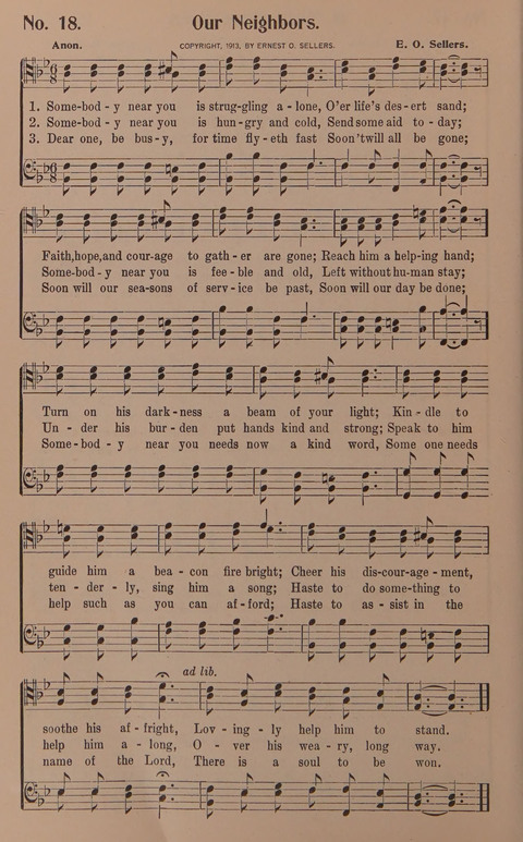 Songs for Men: A Collection of Gospel Songs for Male Quartets and Choruses page 18