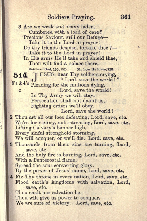 Salvation Army Songs page 361