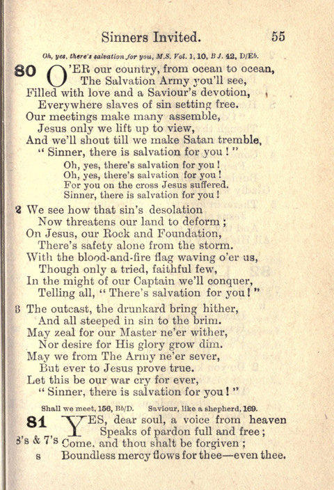 Salvation Army Songs page 55
