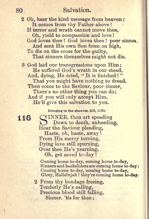 Salvation Army Songs page 80