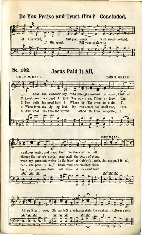 Song Crown: a new compilation of sweet gospel songs page 105