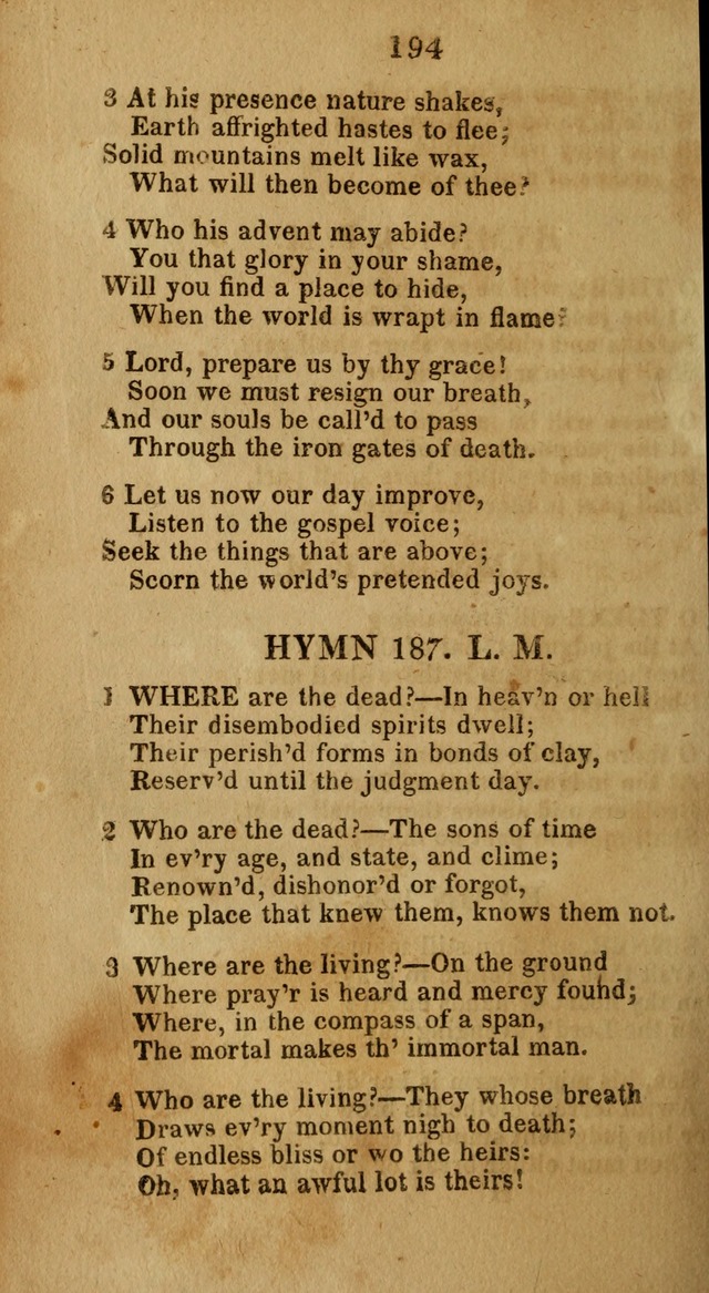 Social and Camp-meeting Songs, for the Pious (9th ed. enl.) page 194