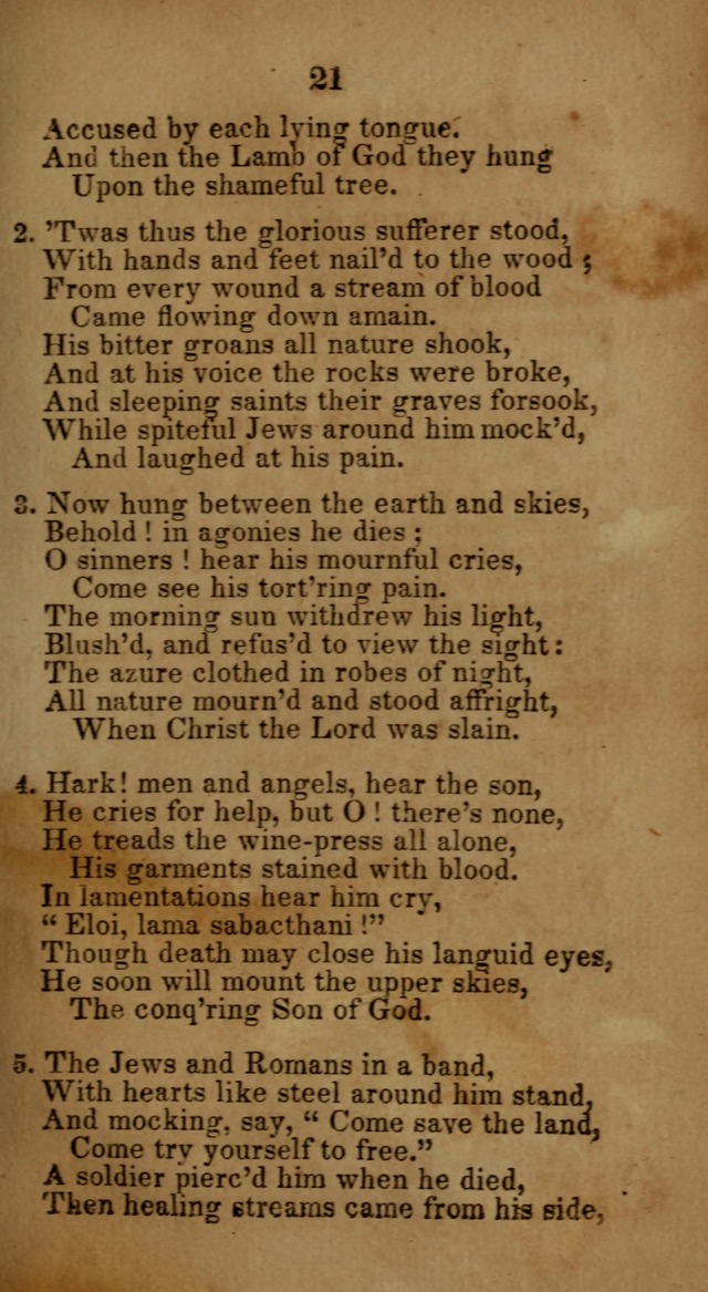 Social and Camp-meeting Songs, for the Pious (9th ed. enl.) page 21
