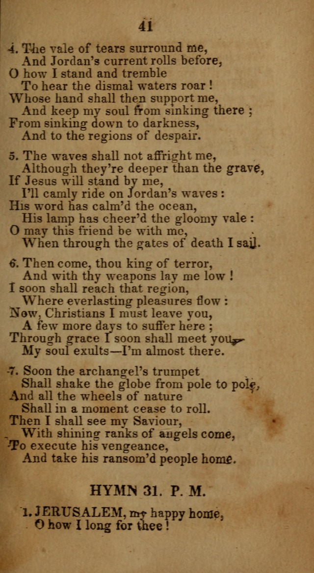 Social and Camp-meeting Songs, for the Pious (9th ed. enl.) page 41